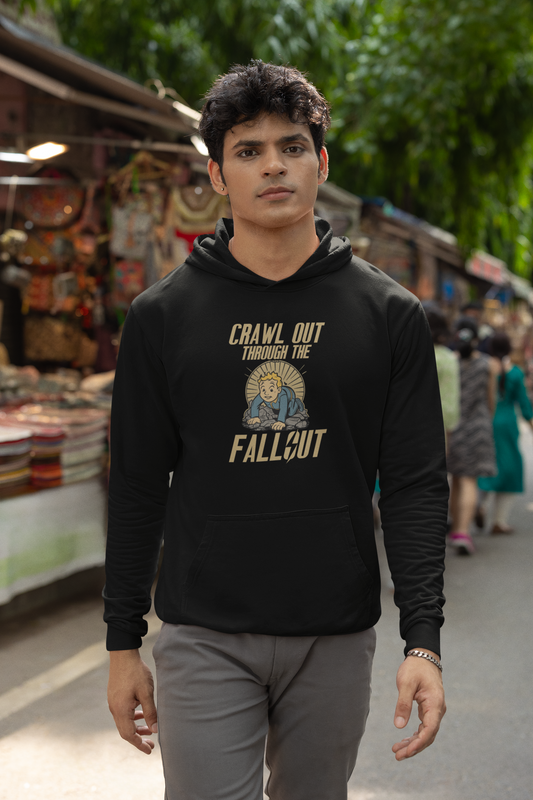 Fallout - Crawl Out Through The Fallout Unisex Heavy Blend™ Hooded Sweatshirt